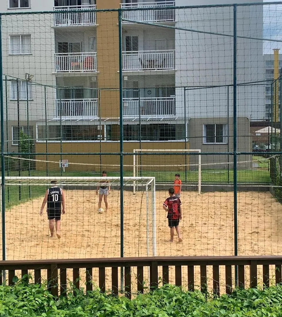 Resort Em Barra Velha, Pe Na Areia E Vista Mar Lägenhet